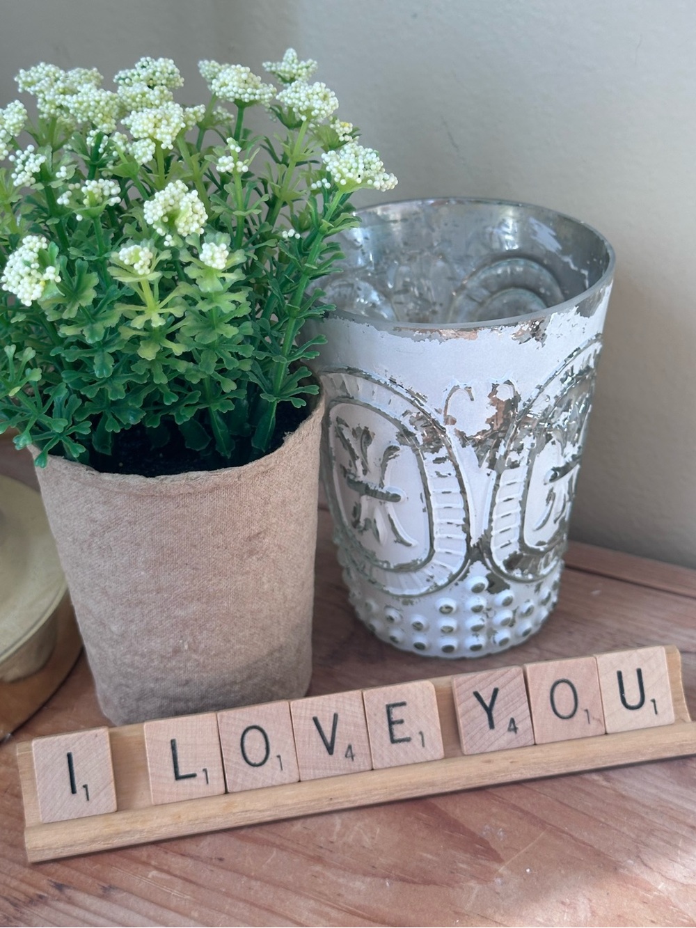 Scrabble Tile “I Love You” Decorative Accent / Gift